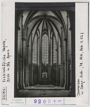Vorschaubild Reims, Erzbischöfliche Kapelle, Blick in die Apsis 